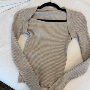 Beige Knitted Sweater
